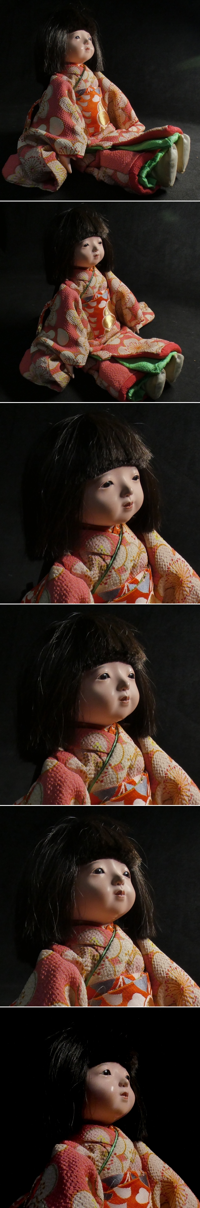 【 恵 #0773 】　市松人形コレクター放出品③ 「光龍斎」の名作を彷彿とさせる上級作品 市松人形 身長約36.5cm 可愛らしい女の子 日本人形