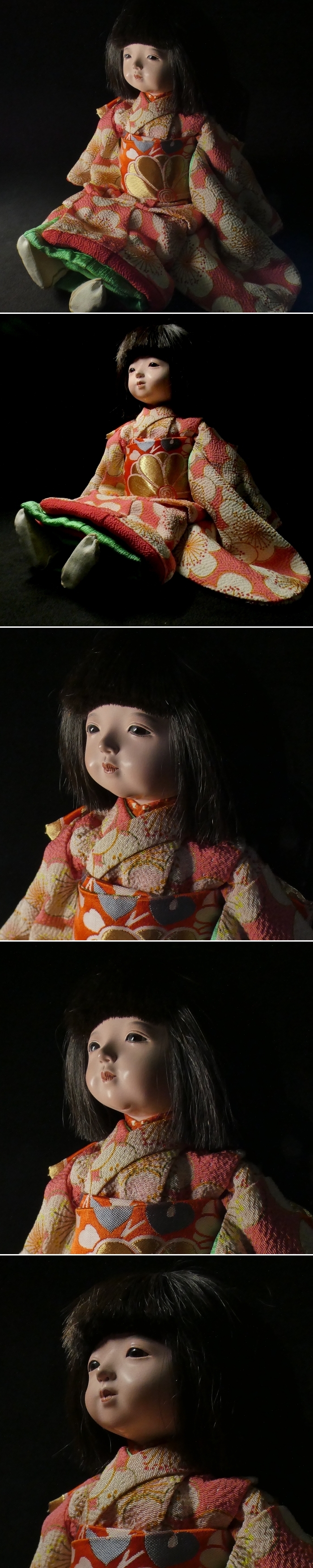 【 恵 #0773 】　市松人形コレクター放出品③ 「光龍斎」の名作を彷彿とさせる上級作品 市松人形 身長約36.5cm 可愛らしい女の子 日本人形